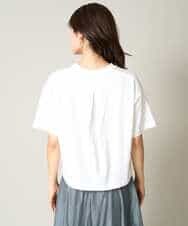 K2KHV56029 a.v.v(アー・ヴェ・ヴェ) 【接触冷感】大人のクロップドロゴTシャツ チャコールグレー