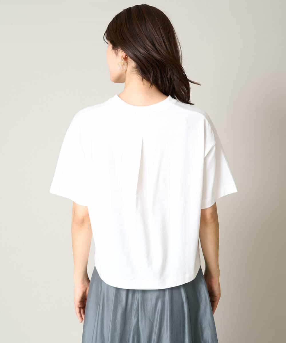 K2KHV56029 a.v.v(アー・ヴェ・ヴェ) 【接触冷感】大人のクロップドロゴTシャツ チャコールグレー