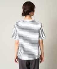 K2KHV61019 a.v.v(アー・ヴェ・ヴェ) 大人のハーフスリーブボーダーTシャツ アイボリー