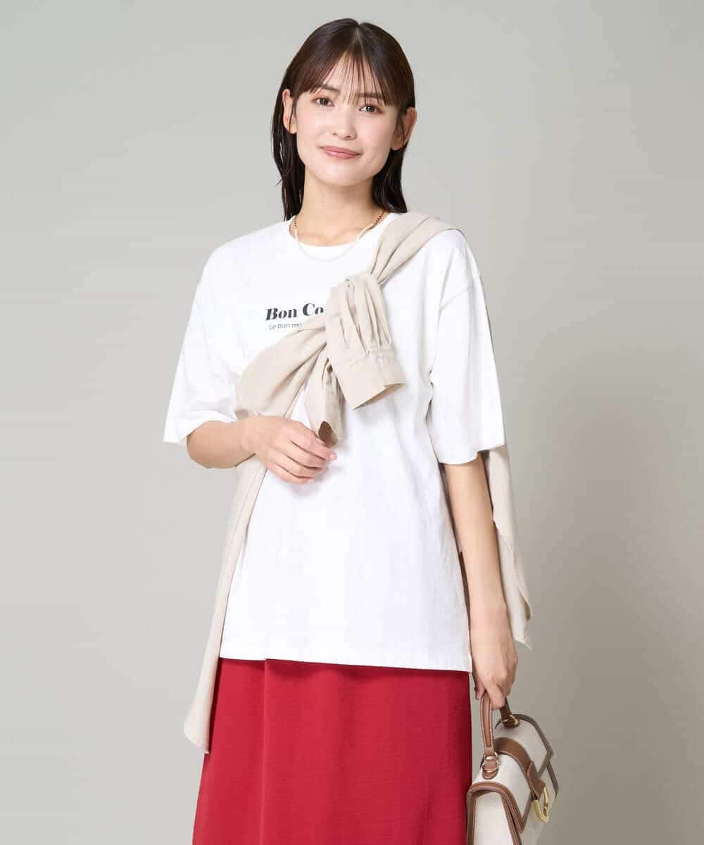 K2KHV83029 a.v.v(アー・ヴェ・ヴェ) ユニセックスアソートロゴTシャツ ホワイト