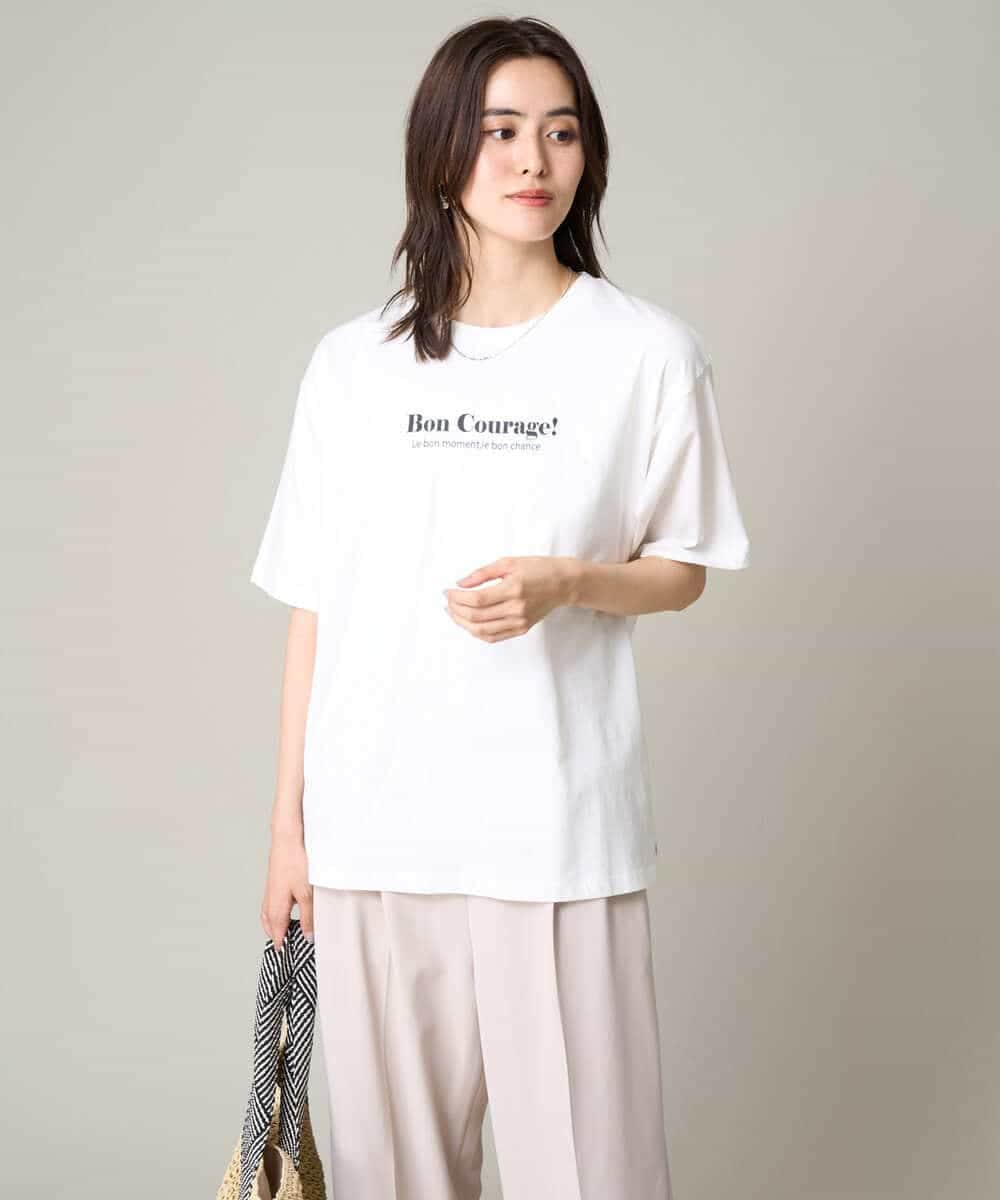 K2KHV83029 a.v.v(アー・ヴェ・ヴェ) ユニセックスアソートロゴTシャツ ホワイト