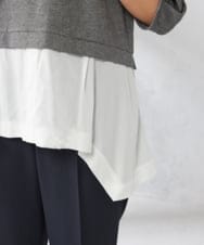 K2KIA17044 a.v.v(アー・ヴェ・ヴェ) レイヤードラメライクトップス グレー