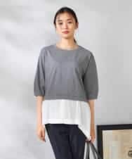 K2KIA17044 a.v.v(アー・ヴェ・ヴェ) レイヤードラメライクトップス グレー