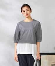 K2KIA17044 a.v.v(アー・ヴェ・ヴェ) レイヤードラメライクトップス グレー