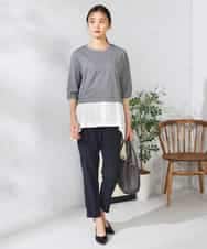 K2KIA17044 a.v.v(アー・ヴェ・ヴェ) レイヤードラメライクトップス グレー