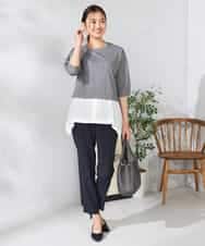 K2KIA17044 a.v.v(アー・ヴェ・ヴェ) レイヤードラメライクトップス グレー