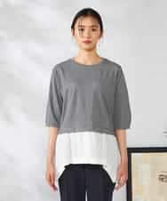 K2KIA17044 a.v.v(アー・ヴェ・ヴェ) レイヤードラメライクトップス グレー