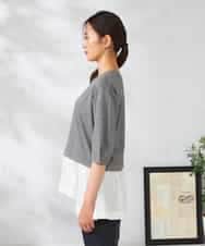 K2KIA17044 a.v.v(アー・ヴェ・ヴェ) レイヤードラメライクトップス グレー