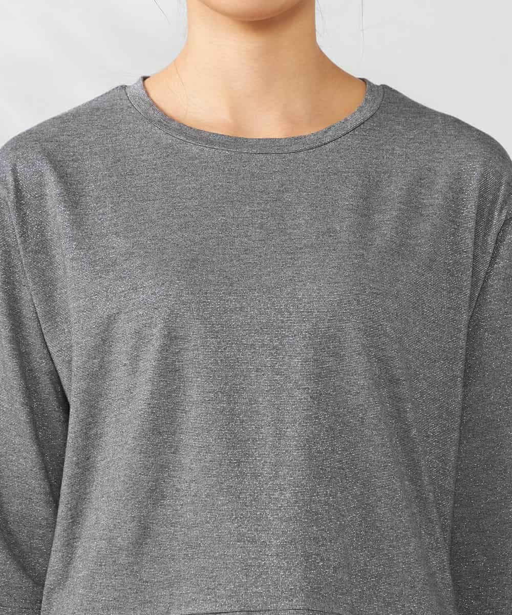 K2KIA17044 a.v.v(アー・ヴェ・ヴェ) レイヤードラメライクトップス グレー