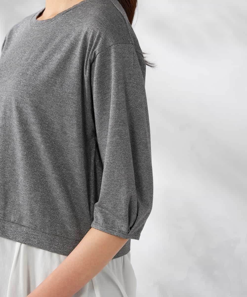 K2KIA17044 a.v.v(アー・ヴェ・ヴェ) レイヤードラメライクトップス グレー