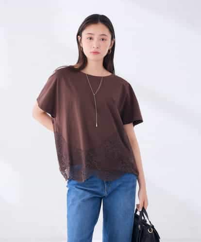 K2KID33044 a.v.v ウェーブレースヘムTシャツ