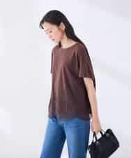 K2KID33044 a.v.v(アー・ヴェ・ヴェ) ウェーブレースヘムTシャツ ブラウン