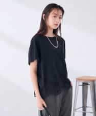 K2KID33044 a.v.v(アー・ヴェ・ヴェ) ウェーブレースヘムTシャツ ブラウン