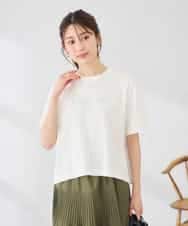 K2KID48035 a.v.v(アー・ヴェ・ヴェ) 【接触冷感】クロップドロゴTシャツ ホワイト