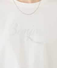 K2KID48035 a.v.v(アー・ヴェ・ヴェ) 【接触冷感】クロップドロゴTシャツ ホワイト