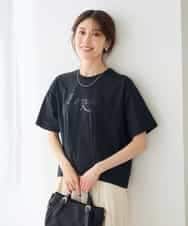 K2KID48035 a.v.v(アー・ヴェ・ヴェ) 【接触冷感】クロップドロゴTシャツ ホワイト