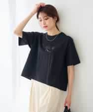 K2KID48035 a.v.v(アー・ヴェ・ヴェ) 【接触冷感】クロップドロゴTシャツ ホワイト