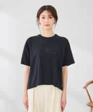 K2KID48035 a.v.v(アー・ヴェ・ヴェ) 【接触冷感】クロップドロゴTシャツ ホワイト