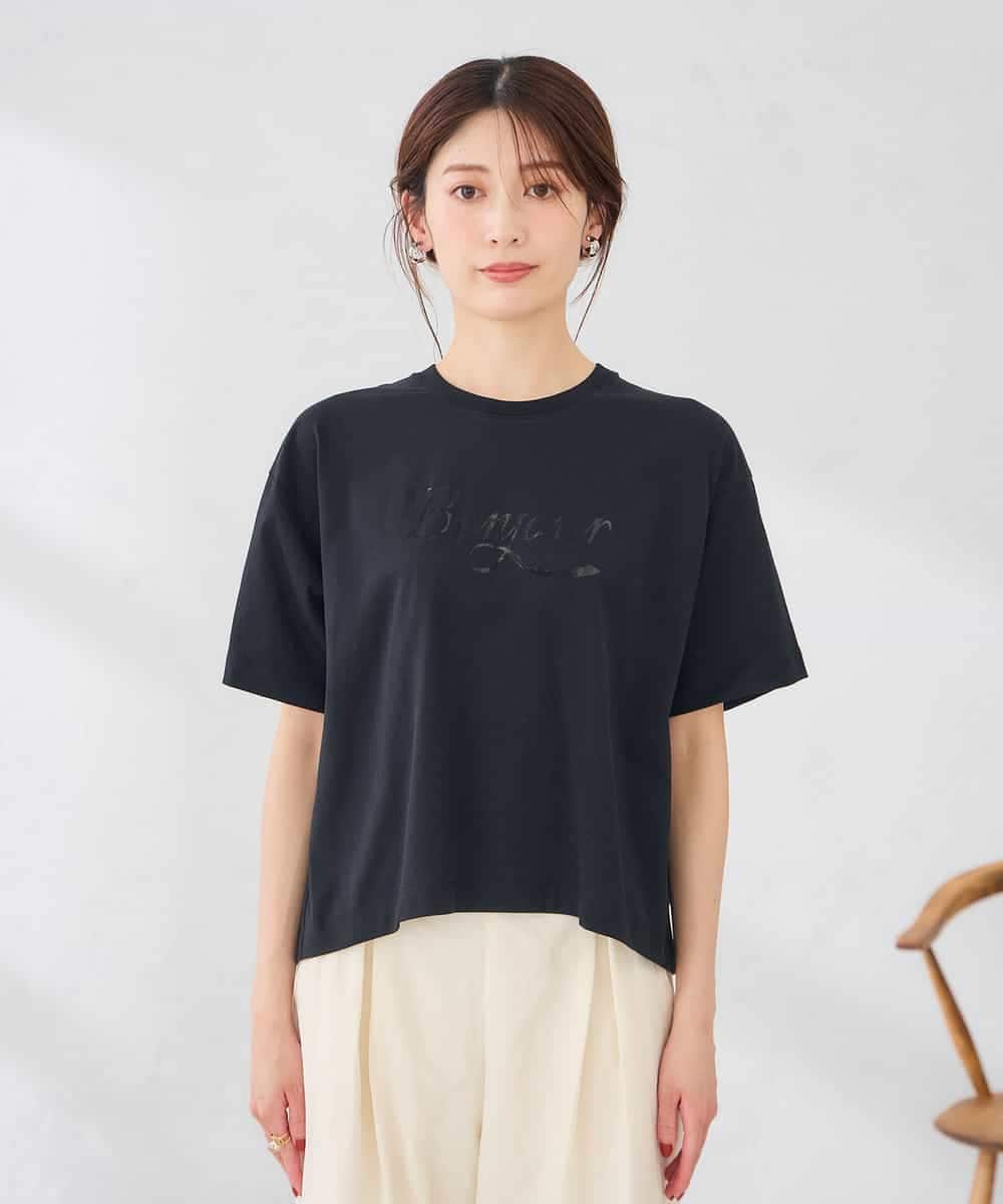 K2KID48035 a.v.v(アー・ヴェ・ヴェ) 【接触冷感】クロップドロゴTシャツ ホワイト