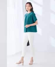 K2KID65039 a.v.v(アー・ヴェ・ヴェ) 【接触冷感/UVカット】ボウタイライクトップス グリーン