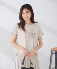 K2KID77035 a.v.v(アー・ヴェ・ヴェ) 【UVカット/接触冷感】フォルムロゴＴシャツ ブルー
