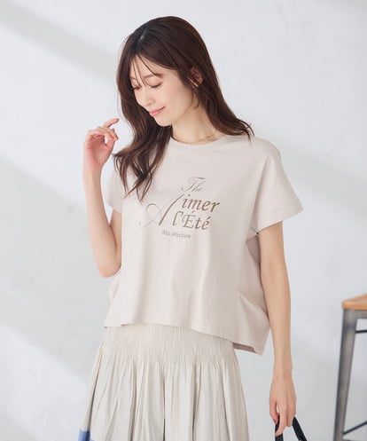 K2KID77035 a.v.v 【UVカット/接触冷感】フォルムロゴＴシャツ