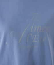 K2KID77035 a.v.v(アー・ヴェ・ヴェ) 【UVカット/接触冷感】フォルムロゴＴシャツ ブルー