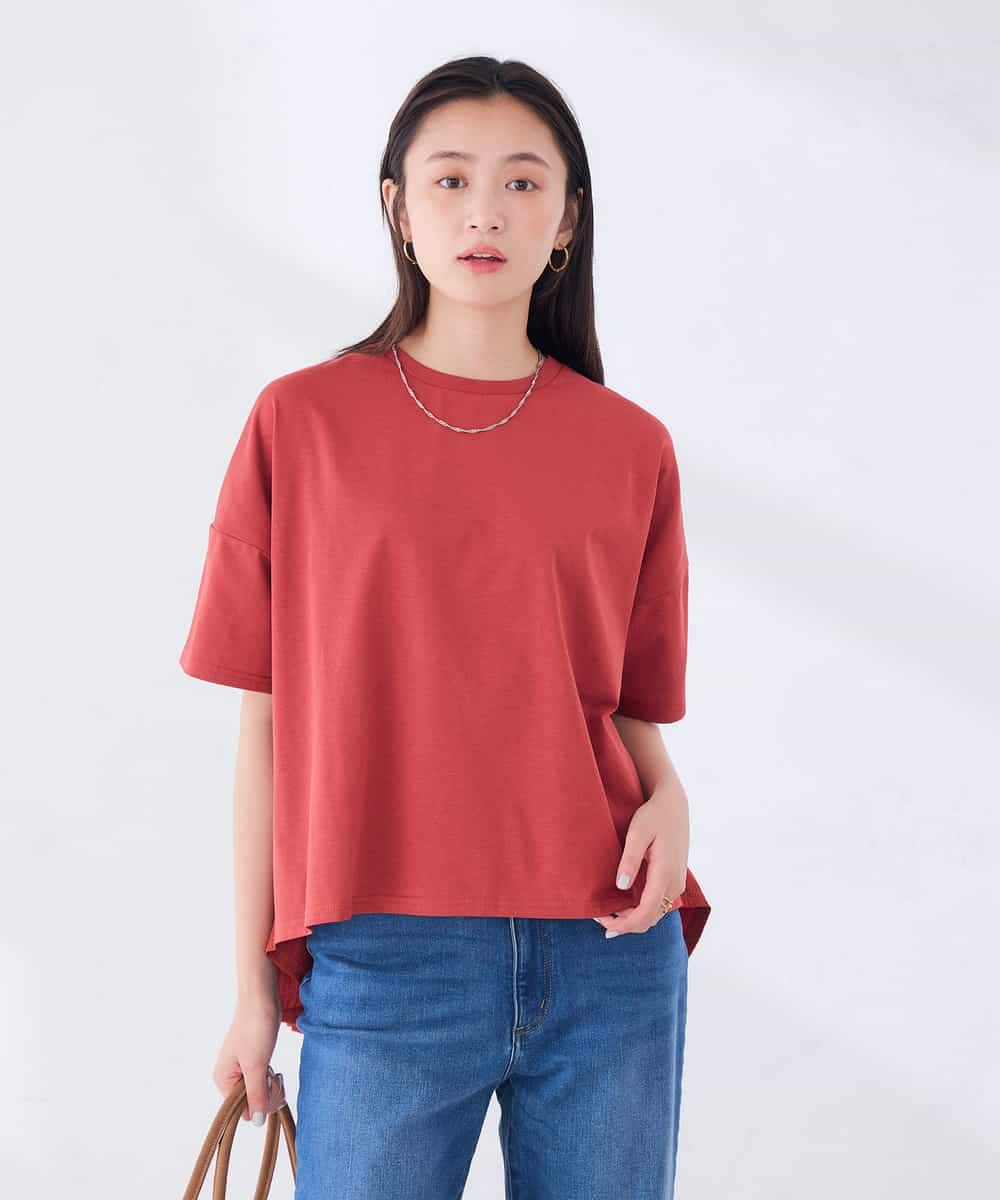 K2KID78044 a.v.v(アー・ヴェ・ヴェ) バックシャーリングTシャツ オレンジ