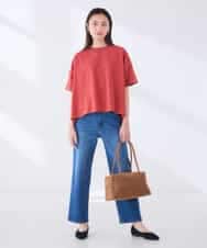 K2KID78044 a.v.v(アー・ヴェ・ヴェ) バックシャーリングTシャツ オレンジ