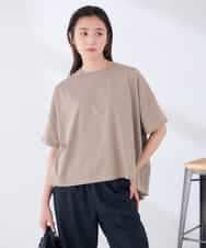 K2KID78044 a.v.v(アー・ヴェ・ヴェ) バックシャーリングTシャツ カーキ