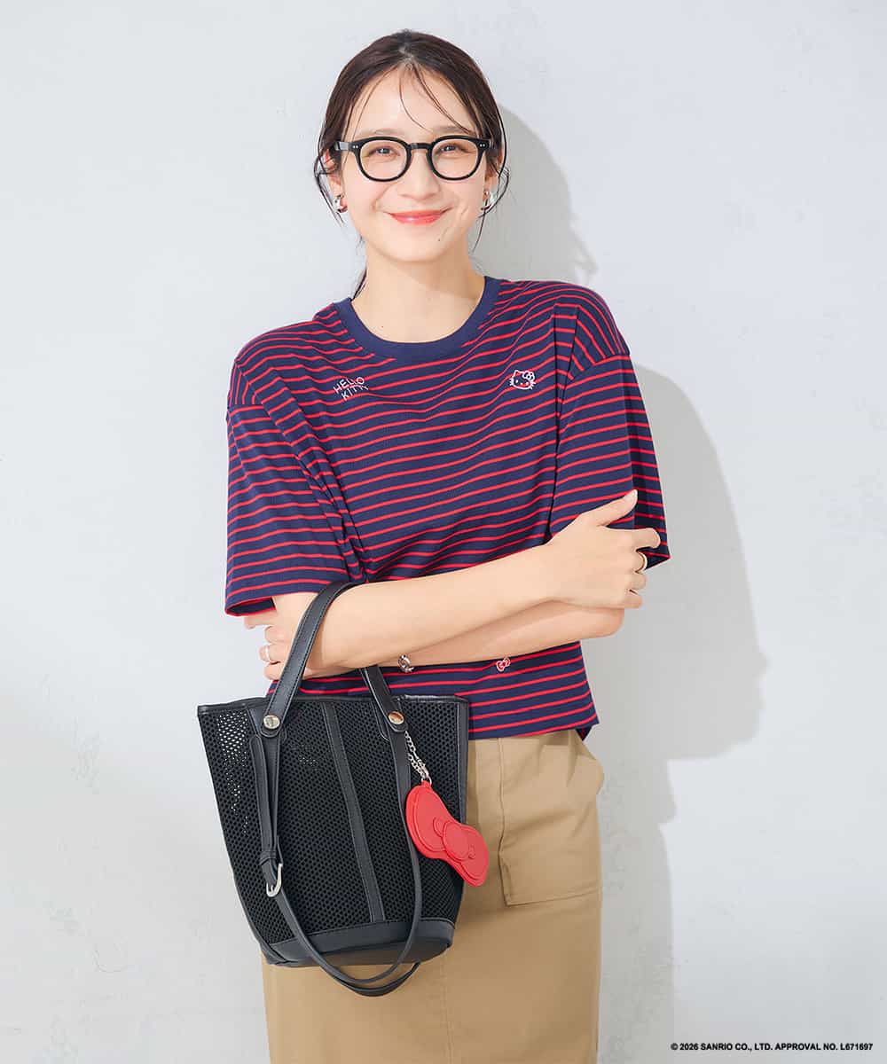 K2KID79049 a.v.v(アー・ヴェ・ヴェ) HELLO KITTY クロップドTシャツ ホワイト