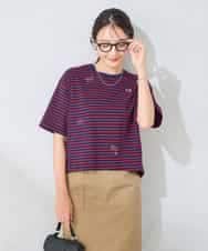 K2KID79049 a.v.v(アー・ヴェ・ヴェ) HELLO KITTY クロップドTシャツ ホワイト
