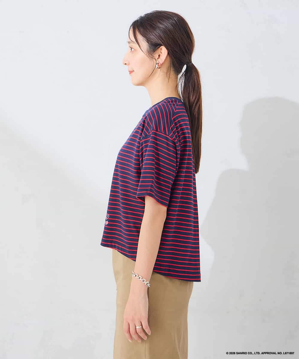 K2KID79049 a.v.v(アー・ヴェ・ヴェ) HELLO KITTY クロップドTシャツ ホワイト