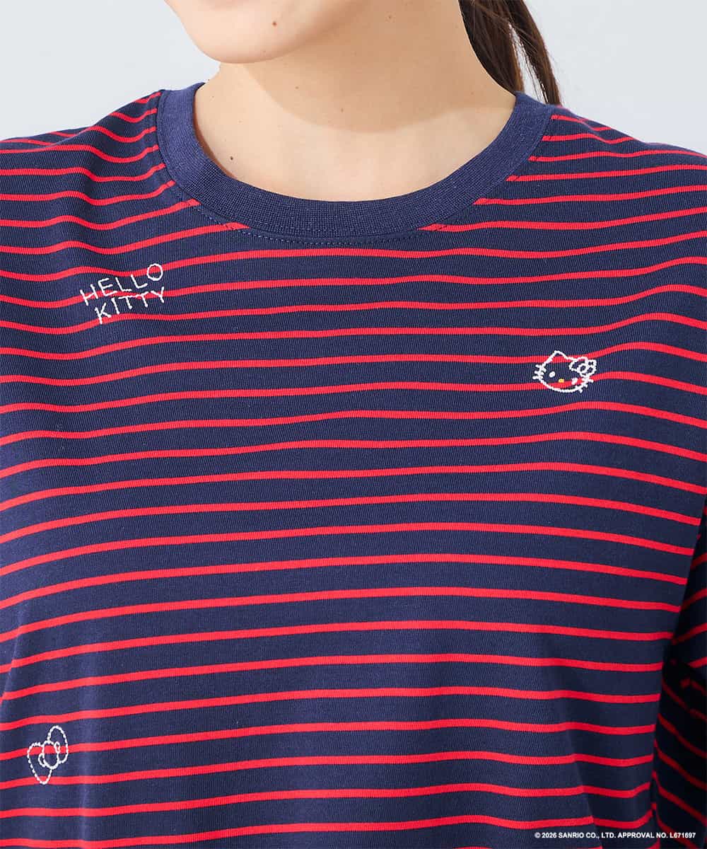 K2KID79049 a.v.v(アー・ヴェ・ヴェ) HELLO KITTY クロップドTシャツ ホワイト