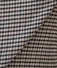 K2KJD26039 a.v.v(アー・ヴェ・ヴェ) ツイストスリーブギンガムチェックカットソー グリーン