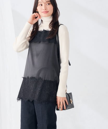 K2KJD28049 a.v.v サテン レースキャミ