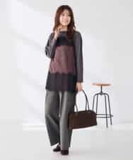 K2KJD28049 a.v.v(アー・ヴェ・ヴェ) サテン レースキャミ ブラック
