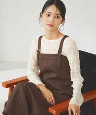 K2KKA04029 a.v.v(アー・ヴェ・ヴェ) ストレッチレーストップス アイボリー