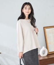 K2KKA42044 a.v.v(アー・ヴェ・ヴェ) バックフレアカットソー グレージュ