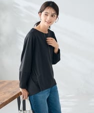 K2KKA42044 a.v.v(アー・ヴェ・ヴェ) バックフレアカットソー ブラック
