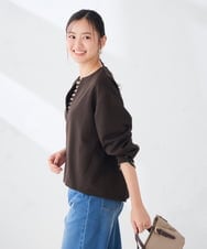K2KKD35049 a.v.v(アー・ヴェ・ヴェ) ダンボール スキッパー プルオーバー ネイビー