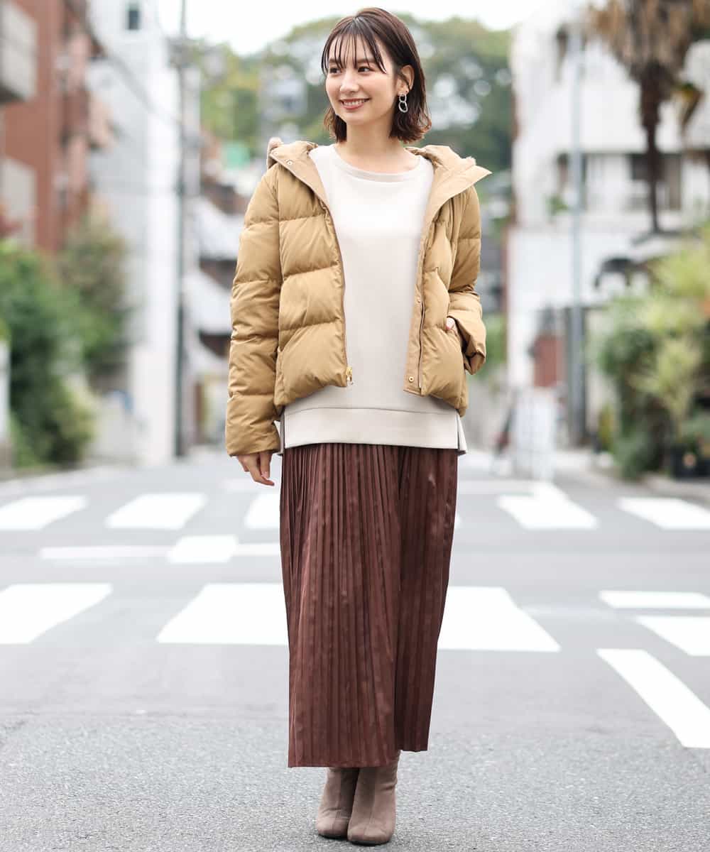 K2KKJ33039 a.v.v(アー・ヴェ・ヴェ) 【洗える / 人気商品に新色追加！】ダンボールサイドZIPプルオーバー ラベンダー