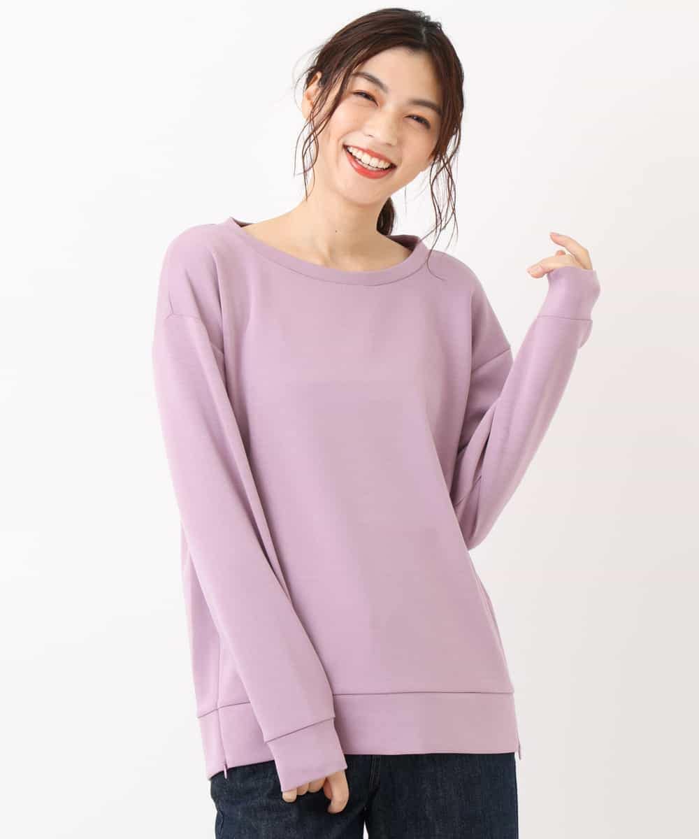 K2KKJ33039 a.v.v(アー・ヴェ・ヴェ) 【洗える / 人気商品に新色追加！】ダンボールサイドZIPプルオーバー ラベンダー