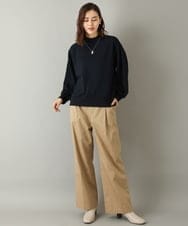 K2KKP20044 a.v.v(アー・ヴェ・ヴェ) ボリュームスリーブプルオーバー ネイビー