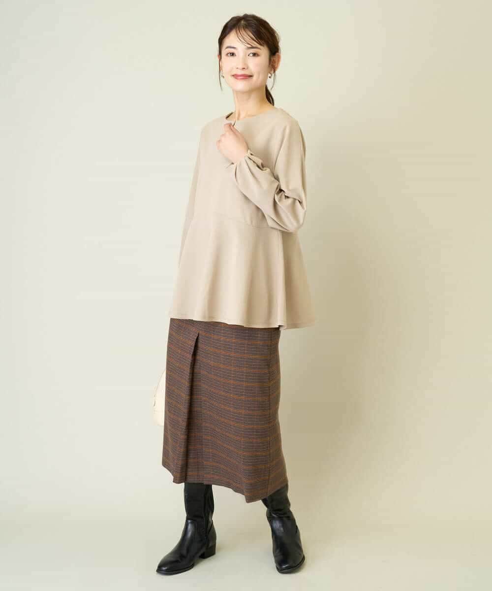 ペプラムカットトップス(F BLACK): トップスanuans