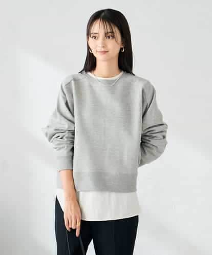 K2KLA41044 a.v.v ラメ裏起毛タックスリーブスウェット