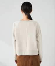 K2KLA41044 a.v.v(アー・ヴェ・ヴェ) ラメ裏起毛タックスリーブスウェット グレー