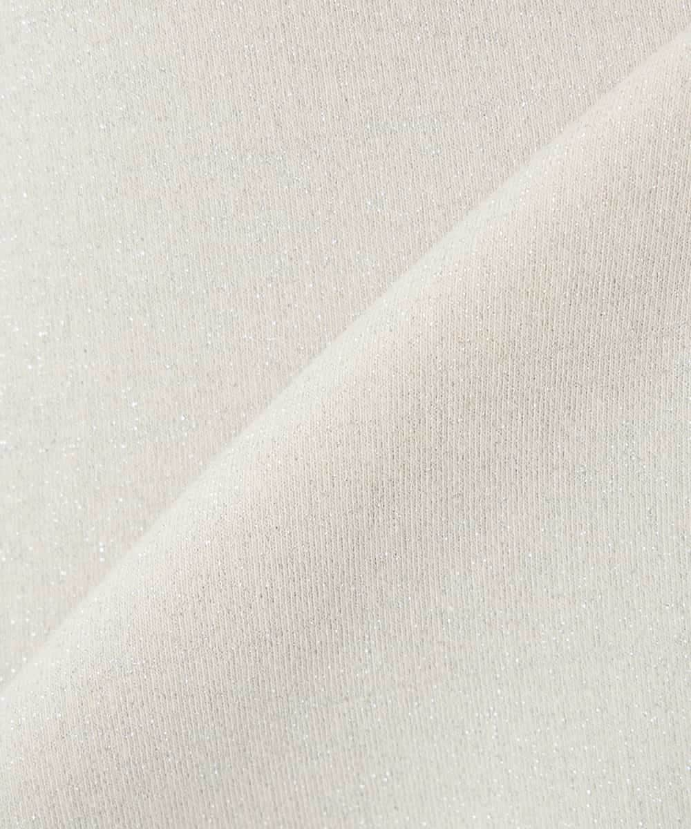 K2KLA41044 a.v.v(アー・ヴェ・ヴェ) ラメ裏起毛タックスリーブスウェット グレー