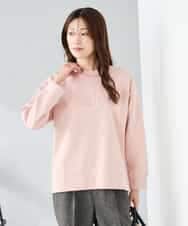 K2KLA46044 a.v.v(アー・ヴェ・ヴェ) エンボスロゴスウェードトップス ピンク