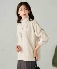 K2KLA46044 a.v.v(アー・ヴェ・ヴェ) エンボスロゴスウェードトップス ピンク